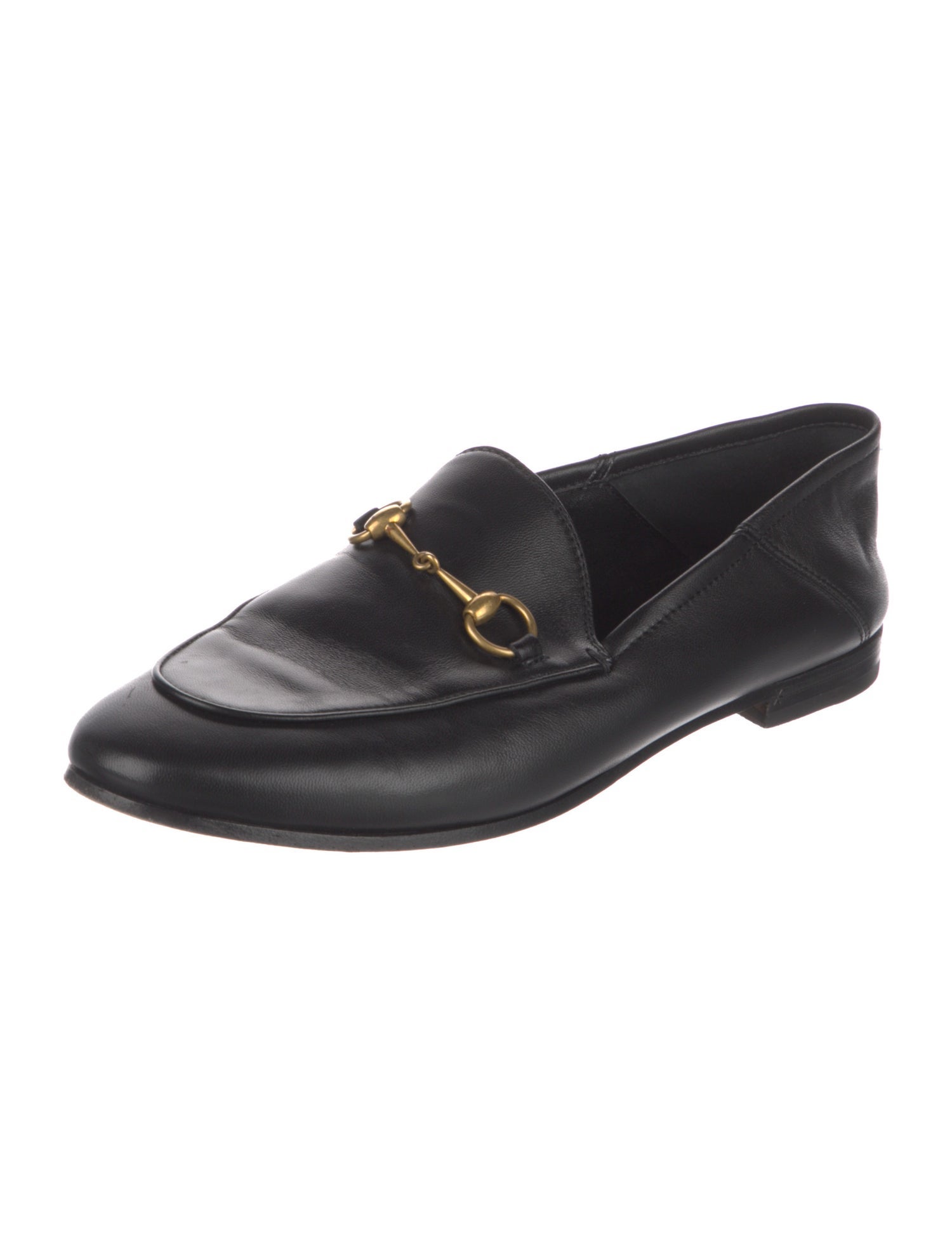 Gucci Horsebit Accent Leather Loafers